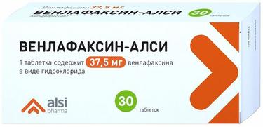Венлафаксин-АЛСИ 37,5 мг таблетки 30 шт