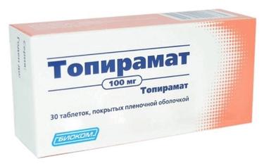 Топирамат таблетки 100 мг 30 шт