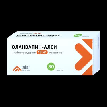 Оланзапин-АЛСИ 10 мг таблетки 30 шт