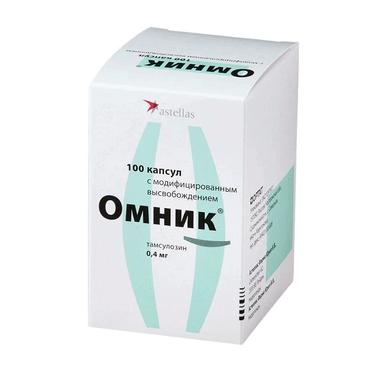 Омник 0,4 мг капсулы с модифицированным высвобождением 100 шт