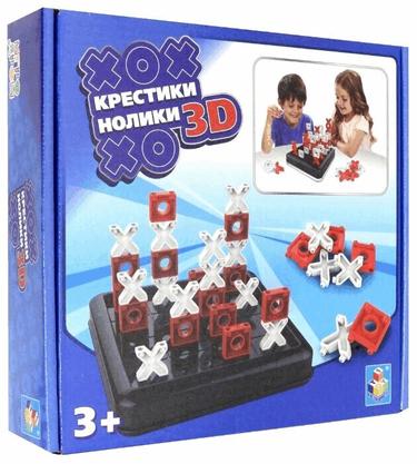 1toy Игродом Игра крестики-нолики 3Д 22х21х5,6 см