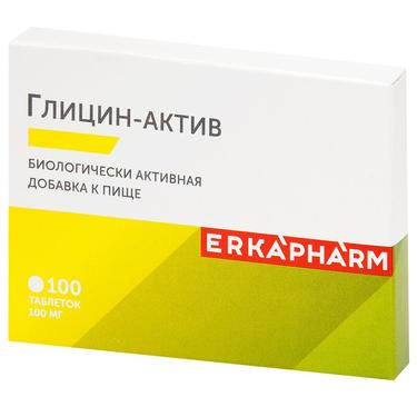 Эркафарм Глицин-Актив 100 мг таблетки 100 шт