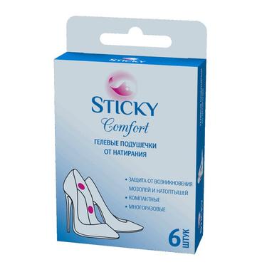 Sticky Comfort Подушечки гелевые от натирания 6 шт