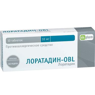 Лоратадин-OBL 10 мг таблетки 10 шт