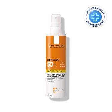 La Roche-Posay Anthelios Спрей солнцезащитный для лица и тела невидимый SPF 50+ 200 мл