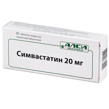 Симвастатин-АЛСИ 20 мг таблетки 30 шт