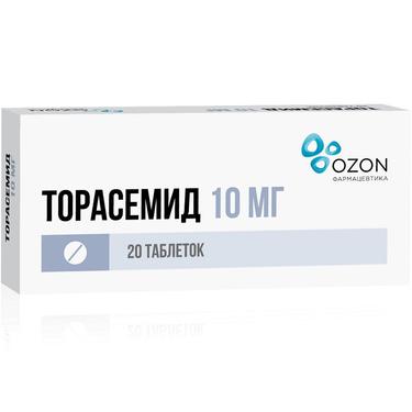 Торасемид 10 мг таблетки 20 шт