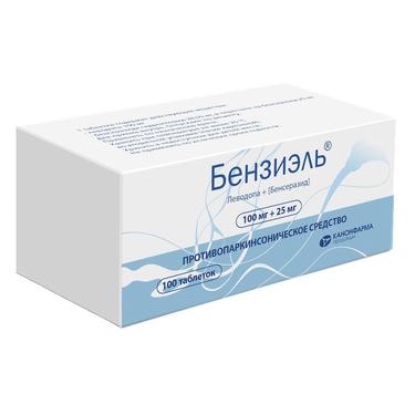Бензиэль 100 мг+25 мг таблетки 100 шт