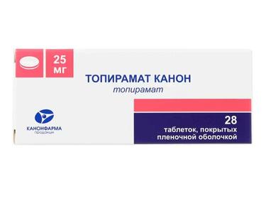 Топирамат Канон 25 мг таблетки 28 шт