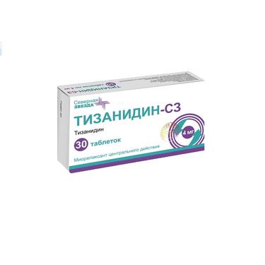 Тизанидин-СЗ 4 мг таблетки 30 шт