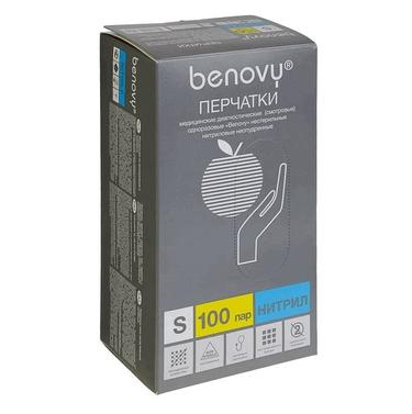 Benovy Перчатки нитриловые нестерильные неопудренные размер S 200 шт