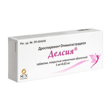 Делсия 3 мг+0,03 мг таблетки 63 шт