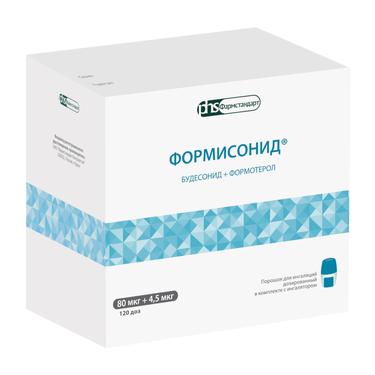 Формисонид 80 мкг+4,5 мкг порошок для ингаляций 120 доз + ингалятор