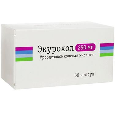 Экурохол 250 мг капсулы 50 шт