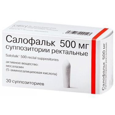 Салофальк 500 мг суппозитории ректальные 30 шт
