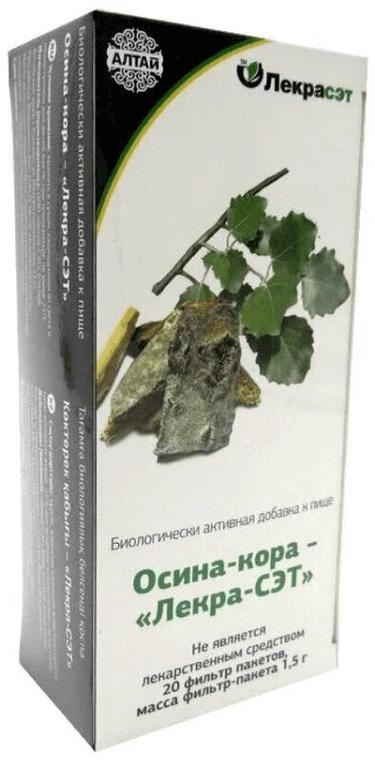 Осина кора Лекра-Сэт фильтр-пакеты 1,5 г 20 шт