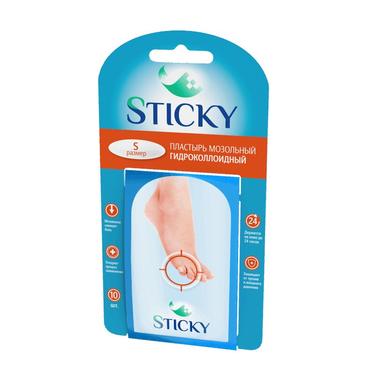 Sticky Пластырь мозольный гидроколлоидный на палец 10 шт