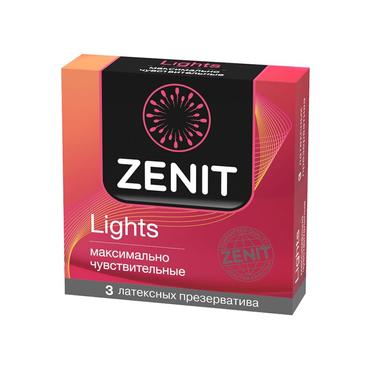 Zenit Lights Презервативы гладкие анатомической формы 3 шт