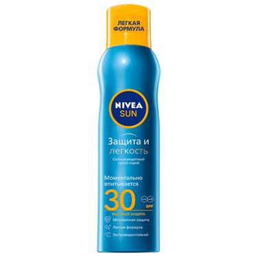 Nivea Sun Спрей солнцезащитный Защита и легкость SPF 30 200 мл