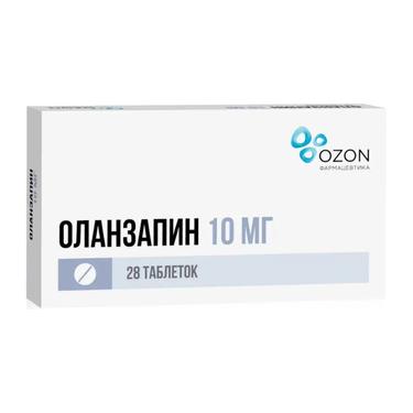Оланзапин 10 мг таблетки 28 шт