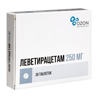 Леветирацетам 250 мг таблетки 30 шт