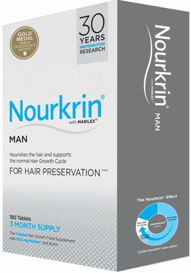 Nourkrin Man таблетки для роста волос Для мужчин 180 шт