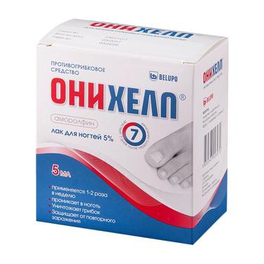 Онихелп 5% лак для ногтей 5 мл + пилки + аппликаторы + салфетки