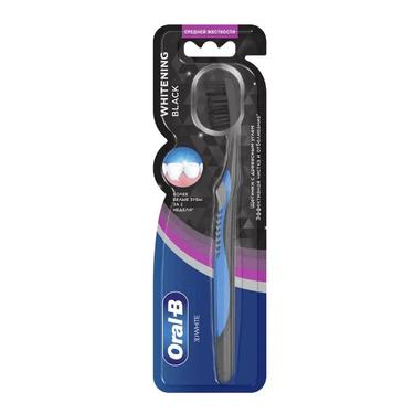 Oral-B 3D White Зубная щетка отбеливающая Черная Средняя жесткость