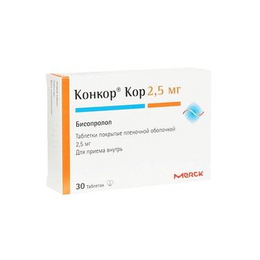 Конкор Кор 2,5 мг таблетки 30 шт