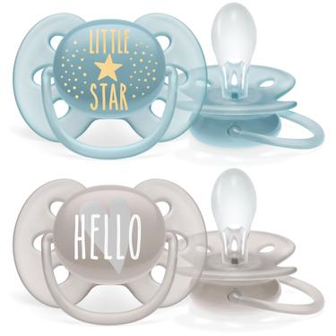 Philips Avent Ultra Soft Пустышка силиконовая 6-18 месяцев 2 шт