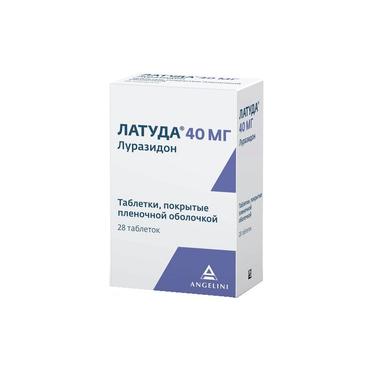 Латуда 40 мг таблетки 28 шт