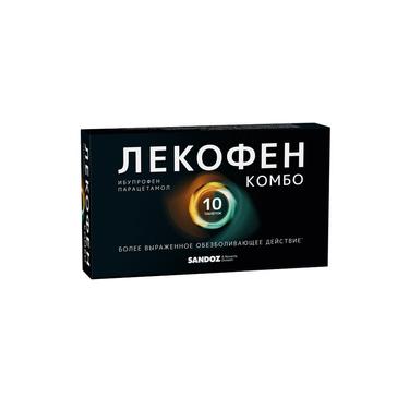 Лекофен Комбо 200 мг+500 мг таблетки 10 шт