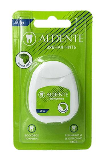 Альденте Зубная нить Мята 50 м