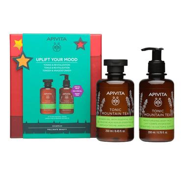 Apivita Tonic Набор Гель для душа + Молочко для тела