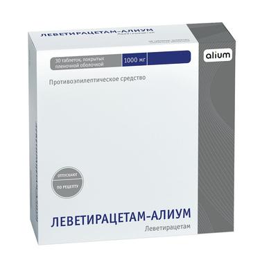 Леветирацетам-Алиум 1000 мг таблетки 30 шт