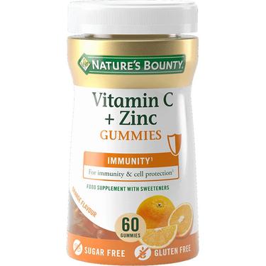 Nature's Bounty Витамин С плюс цинк жевательные пастилки 60 шт