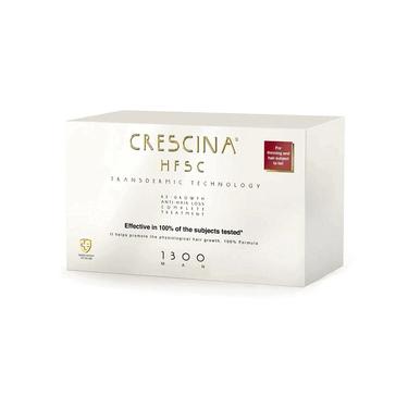 Crescina Transdermic HFSC 1300 Комплекс для лечения выпадения волос для мужчин 20 шт + 20 шт
