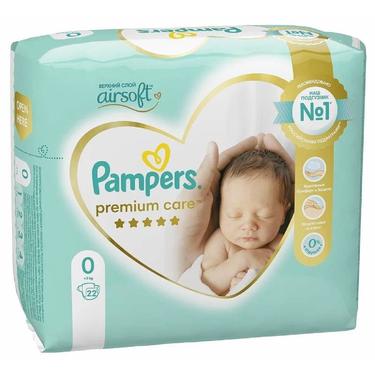Pampers Premium Care 0 Подгузники детские 1/1,5-2,5 кг 22 шт