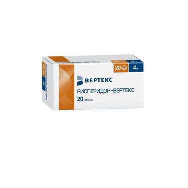 Рисперидон-ВЕРТЕКС 4 мг таблетки 20 шт