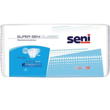 Seni Super Classic Подгузники для взрослых размер M 30 шт
