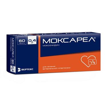 Моксарел 0,4 мг таблетки 60 шт