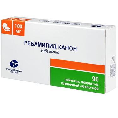 Ребамипид Канон 100 мг таблетки 90 шт
