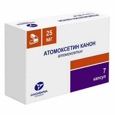 Атомоксетин Канон 25 мг капсулы 7 шт