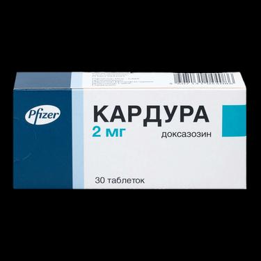 Кардура 2 мг таблетки 30 шт