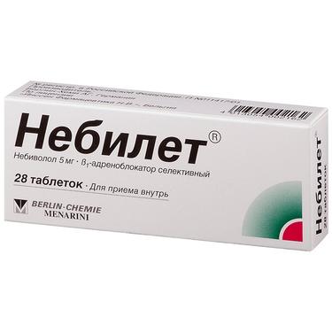 Небилет 5 мг таблетки 28 шт