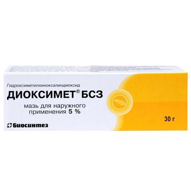 Диоксимет БСЗ мазь для наружного применения 5% туба 30 г 1 шт