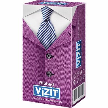 Vizit Ribbed Презервативы ребристые 12 шт