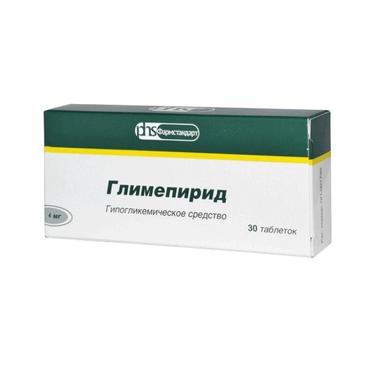 Глимепирид 4 мг таблетки 30 шт