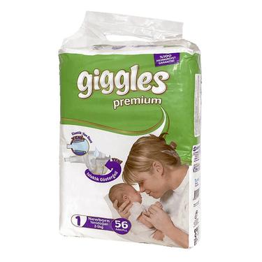 Giggles Premium Newborn 1 Подгузники детские 2-5 кг 56 шт