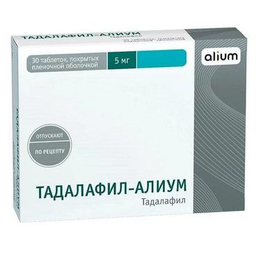 Тадалафил-Алиум 5 мг таблетки 30 шт